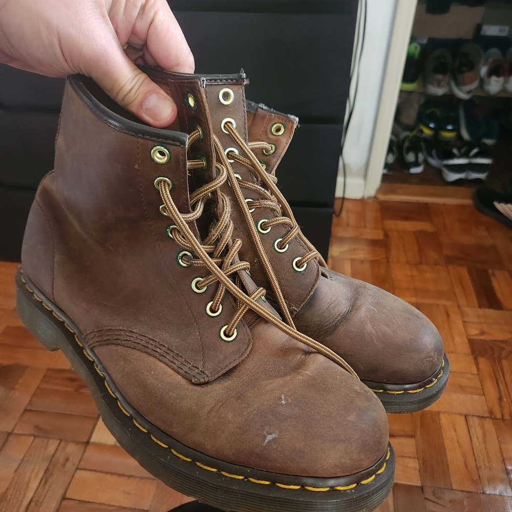 Dr. Martens Brown Leather Men's Boots